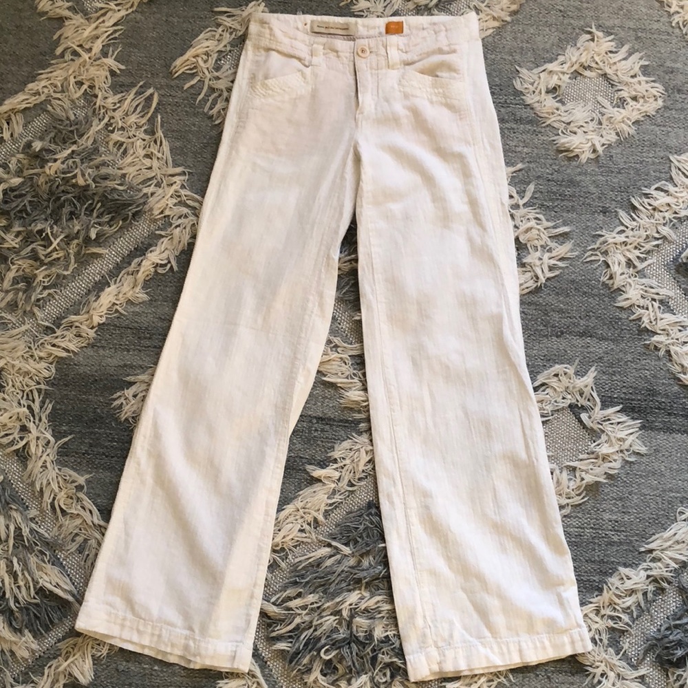 Anthropologie linen beach pants